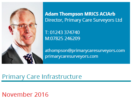 Primary Care Infrastructure Primary Care Infrastructure